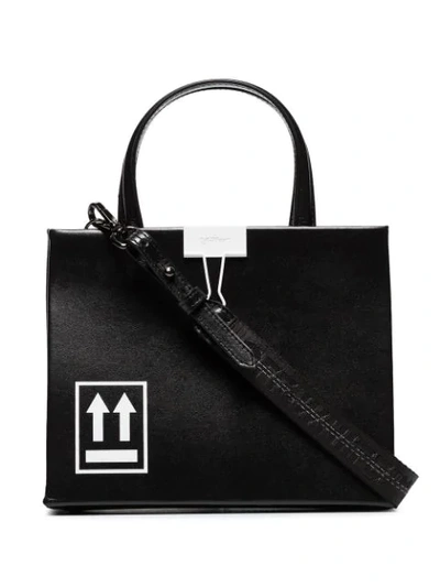 Off-white Mini Box Tote Bag In Black