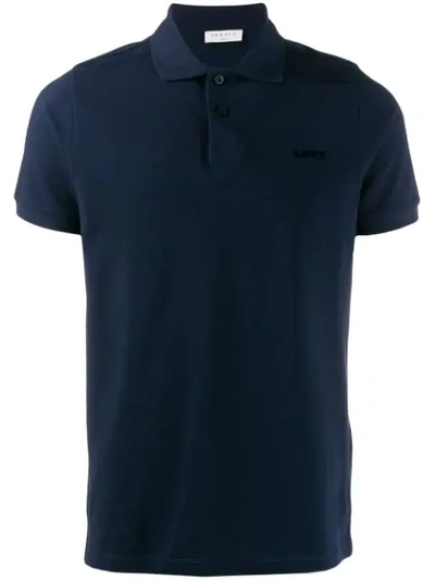 Sandro Love Polo Shirt In Blue