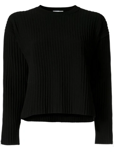 Casasola Ribbed Knit Sweater In Black