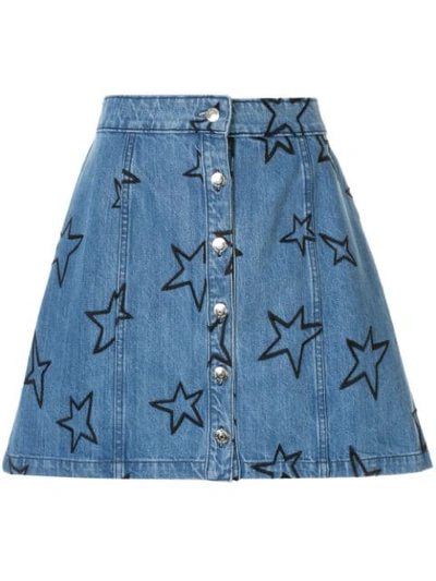 Etre Cecile All-over Star Skirt In Blue