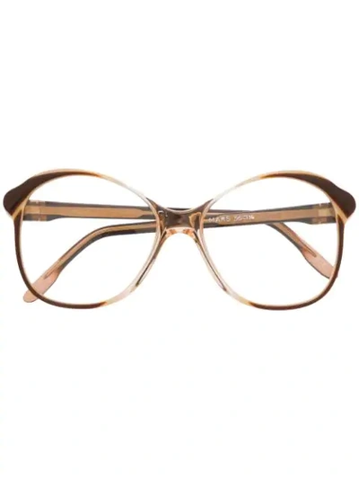 Saint Laurent 1970's Glasses In Brown