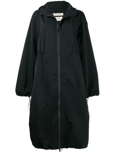 Bottega Veneta Oversized Mid-length Coat In Black