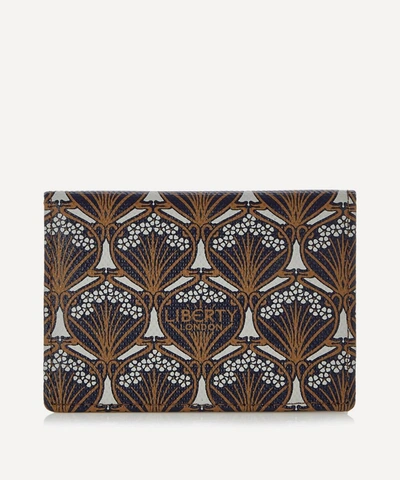 Liberty London Iphis Canvas Business Card Holder In Tan
