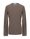 Cruciani Sweaters In Khaki