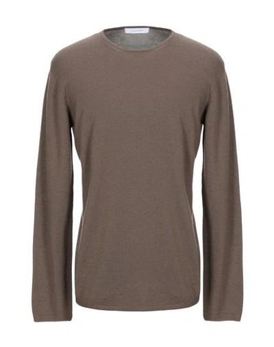 Cruciani Sweaters In Khaki