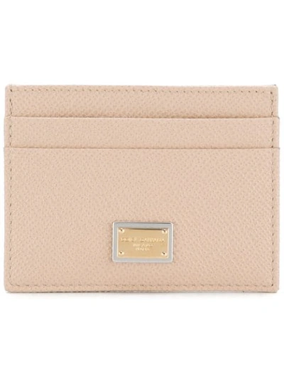 Dolce & Gabbana Dauphine Card Holder In Neutrals