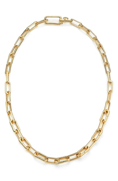 Monica Vinader Alta Capture Charm 18ct Gold-vermeil Link Necklace