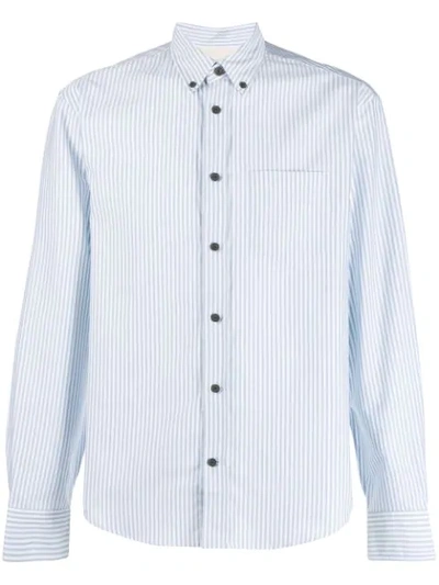 Acne Studios Classic Tailored Striped Shirt In Blue