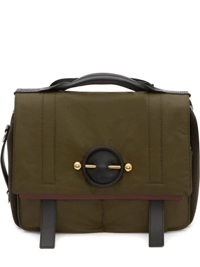 Jw Anderson Technical Fabric Messenger Bag In Green