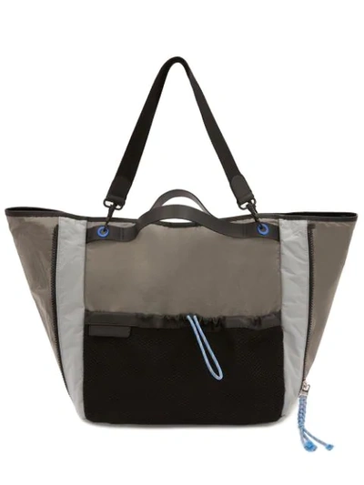Jw Anderson Technical Fabric Tote Bag In Grey
