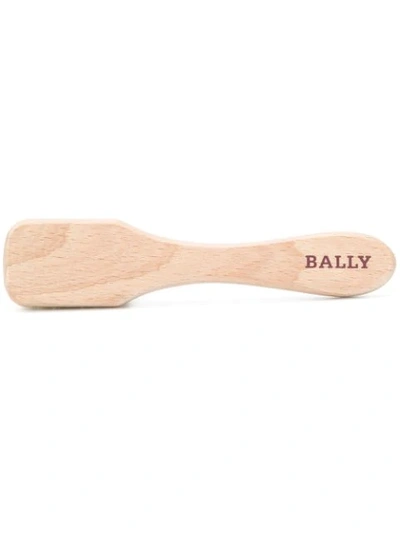 Bally Suede Shoe Brush In Brown