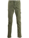 Stone Island Straight Leg Trousers In Green