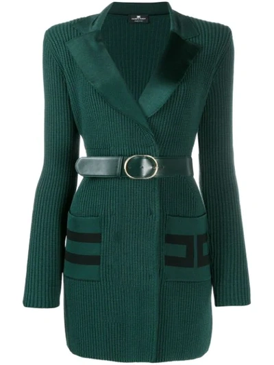 Elisabetta Franchi Kleid Im Blazer-look In Green