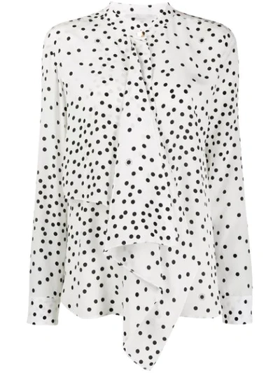 Stella Mccartney Polka Dot Print Shirt In 9500 White