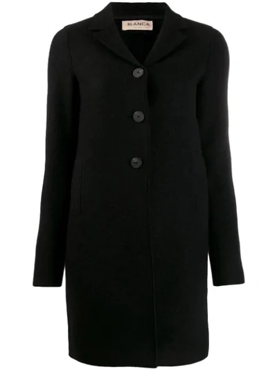 Blanca Single Breasted Coat In Black