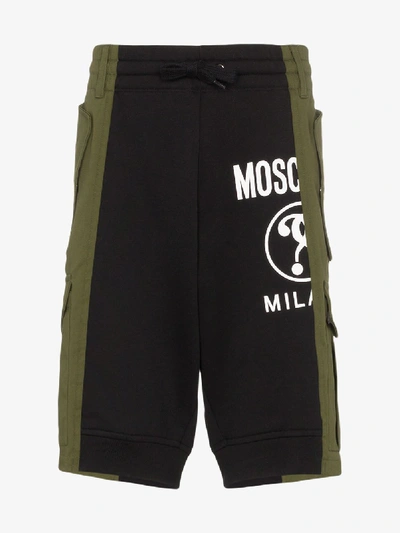 Moschino Shorts Mit Logo-print In Green