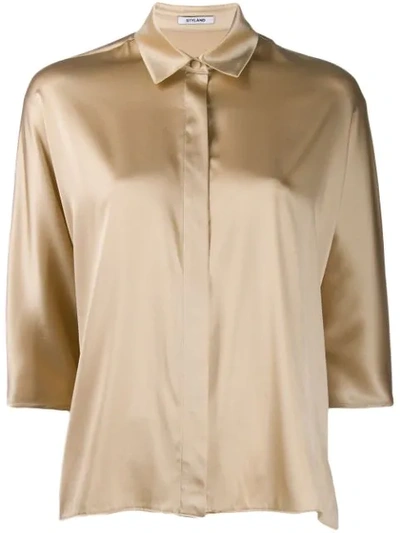 Styland Fluid Shirt In Neutrals