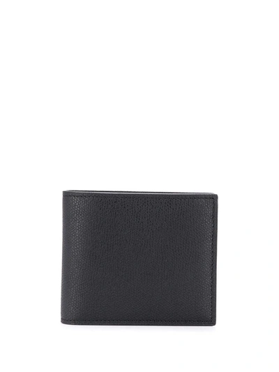 Valextra Smooth Square Wallet In Black