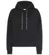 Moncler Logo Drawstrings Hoodie In Black