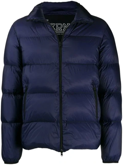 Herno Padded Shell Coat In Blue