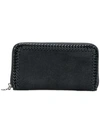 Stella Mccartney Women's Wallet Coin Case Holder Purse Card Bifold  Continental Falabella In Black