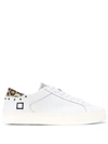 Date Curve Sneakers In White Leather