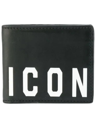 Dsquared2 Wallet In Black Nylon