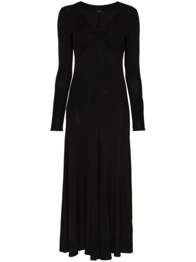 Joseph Marlene Button-down Maxi Dress In Black