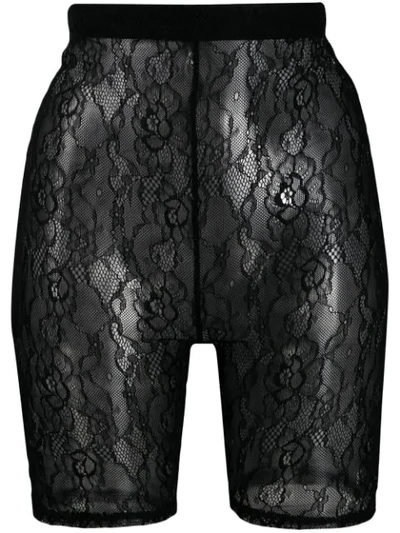 Styland Lace Cycling Shorts In Black
