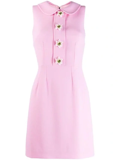 Dolce & Gabbana Lily Embellished Dress In Pink