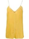 Forte Forte V-neck Top In Yellow