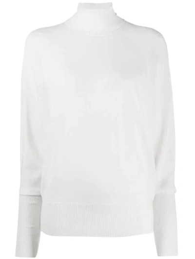 P.a.r.o.s.h Turtle Neck Jumper In White