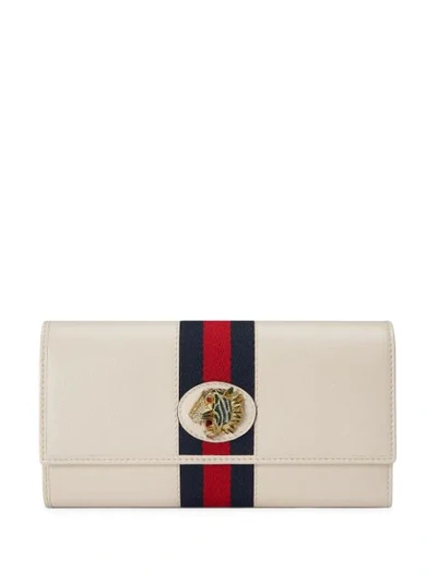 Gucci Rajah Continental Wallet In White