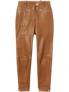 Burberry Petertown Biker-style Trousers - Braun In Brown