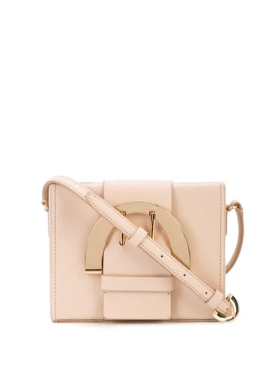 Zac Zac Posen Buckle Box Crossbody Bag In Neutrals