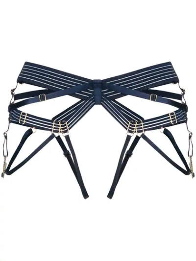 Bordelle Rennee Harness Brief In Navy Blue