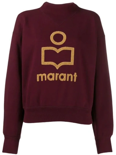Isabel Marant Étoile Logo Sweater In Red