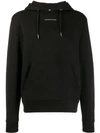 Sandro Logo-embroidered Hoodie In Black