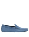 Tod's Loafers In Slate Blue