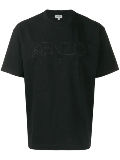 Kenzo Logo T-shirt In Black