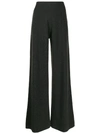 Pringle Of Scotland Flared Knit Trousers In Grey