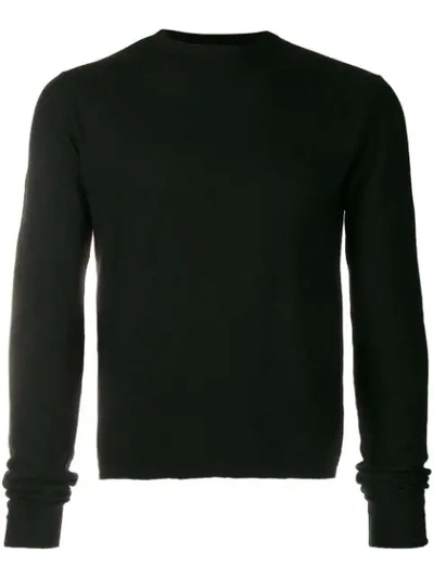 Rick Owens Oversized-sleeve Knitted Jumper In Black