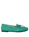 Tod's Loafers In Light Green