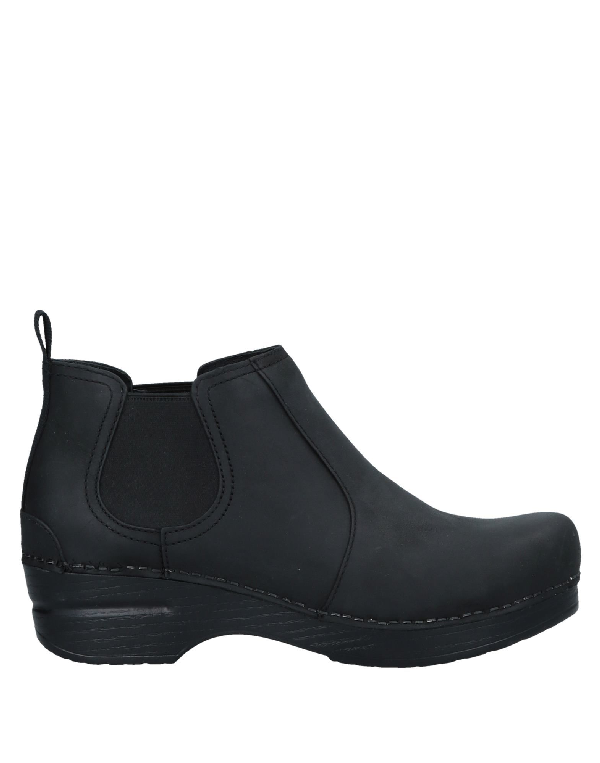 dansko black ankle boots
