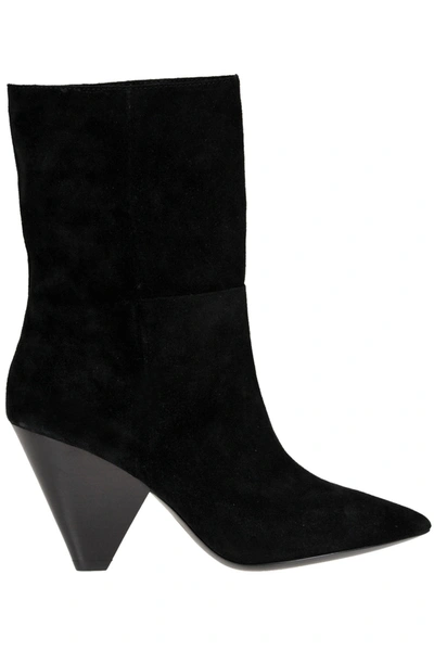 Ash Suede Ankle-boots In Black
