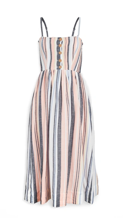 Free People Lilah Pleated Tube Dress In Multi