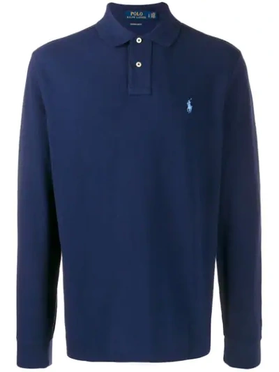 Polo Ralph Lauren Classic Long-sleeve Polo-shirt In Blue