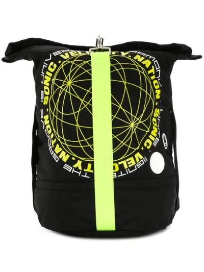 Mcq By Alexander Mcqueen Mcq Alexander Mcqueen Graphic Printed Rucksack Backpack In Black