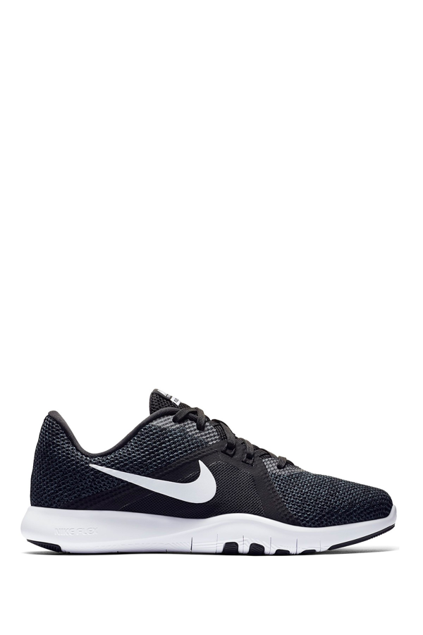 nike flex black trainers