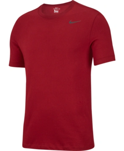 Nike Men's Dri-fit Training T-shirt In Team Red,black